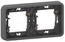 Рамка горизонтальная Schneider Electric Mureva Styl 2-м. IP55 антрацит картинка